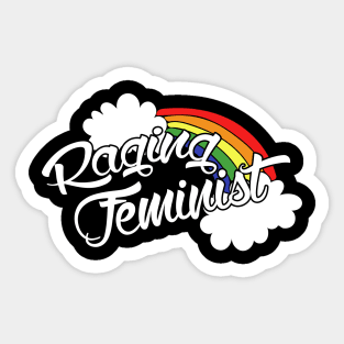 Raging Feminist Rainbow Sticker